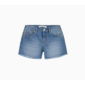 Calvin Klein Big Girls Boyfriend Denim Cut-Off Shorts Laguna Size 8 0057